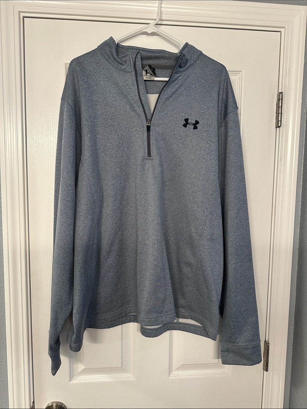 Under Armour Light Heather Blue Quarter-Zip Hoodie